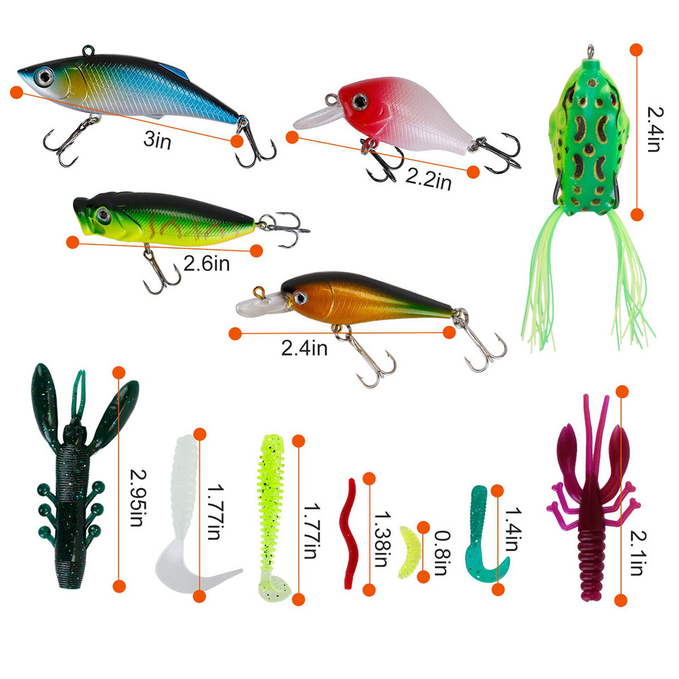 LakeForest® 383-Piece Fishing Lure Kit Tackle Box product image