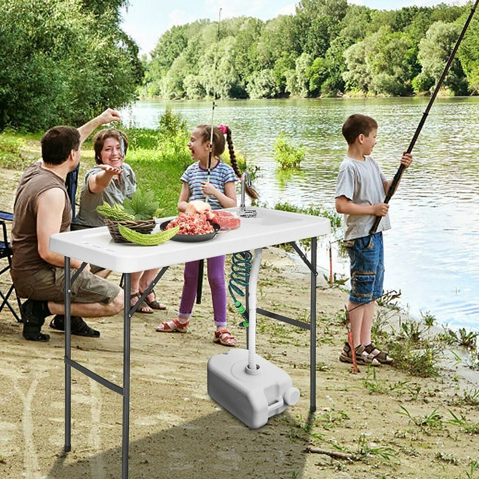Foldable Camping Sink with Faucet and Sprayer product image