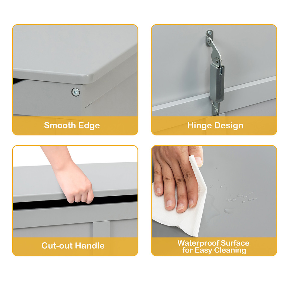 Safety Hinge Wooden Chest Organizer Toy Storage Box product image