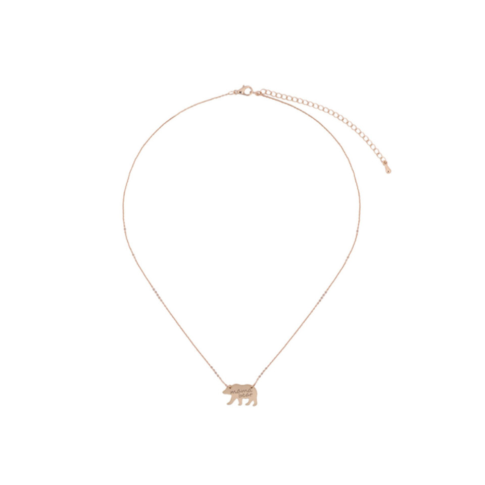 Stamped 'Mama Bear' Matte Necklace product image