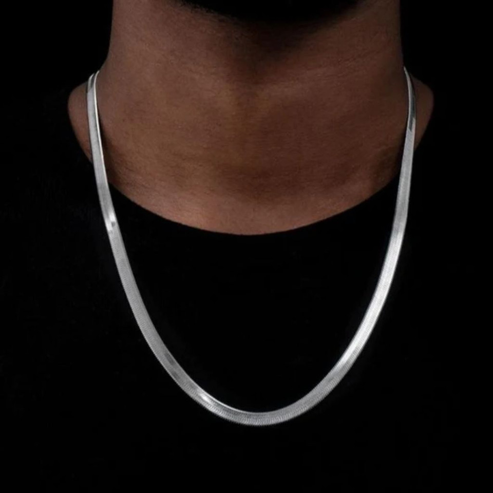 Italian Herringbone 5mm Chain Necklace product image