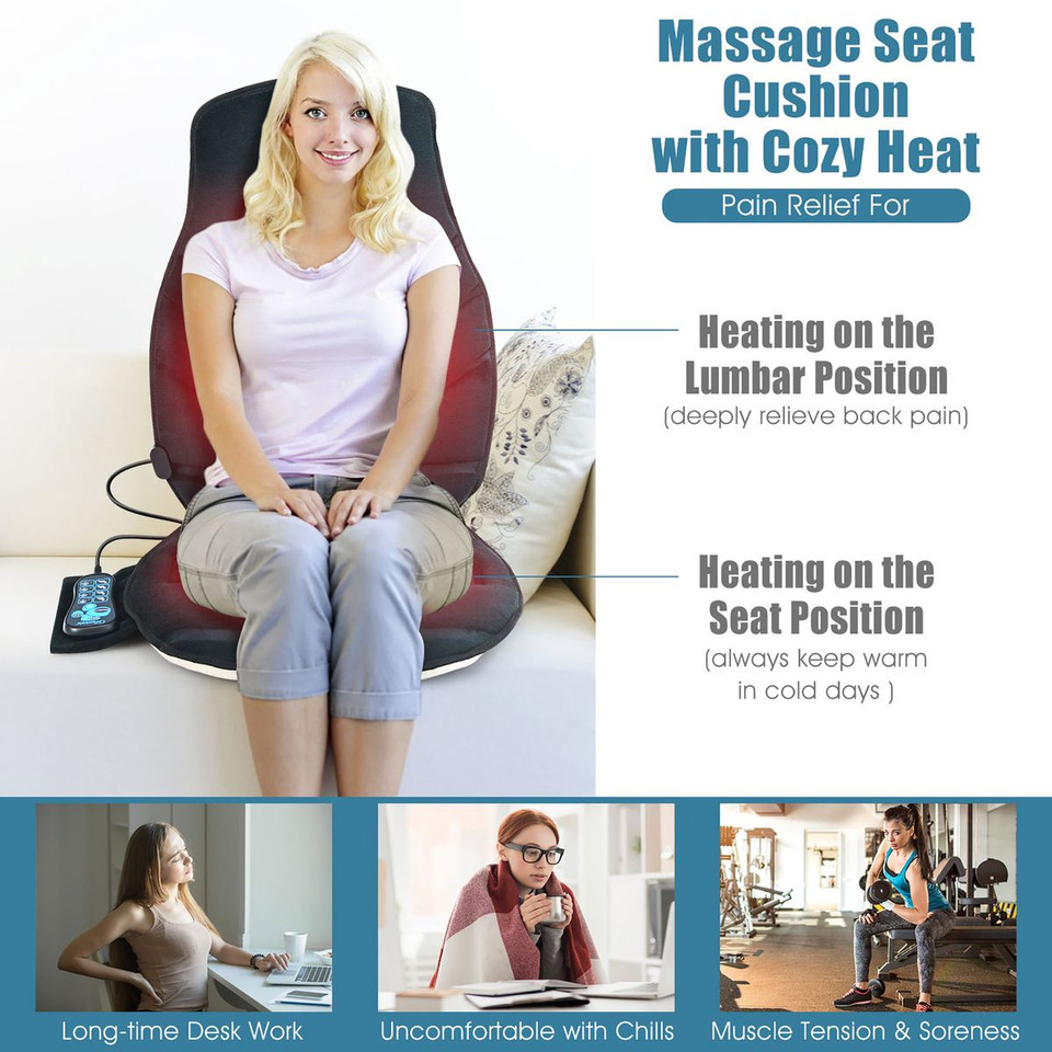 Back Massaging Seat Cushion with Heat product image