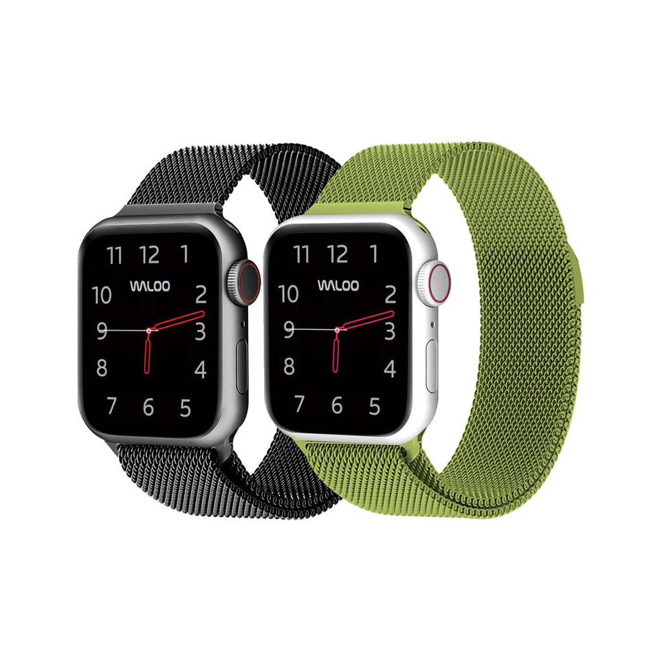 Waloo® Milanese Watch Band for Apple Watch Series 1-7 (2-Pack) product image