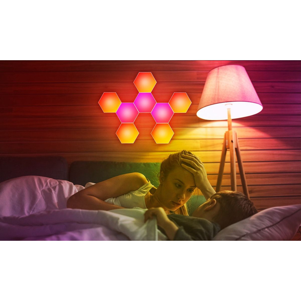 iNova™ 8-Piece Hexagon LED Light Panel Set product image