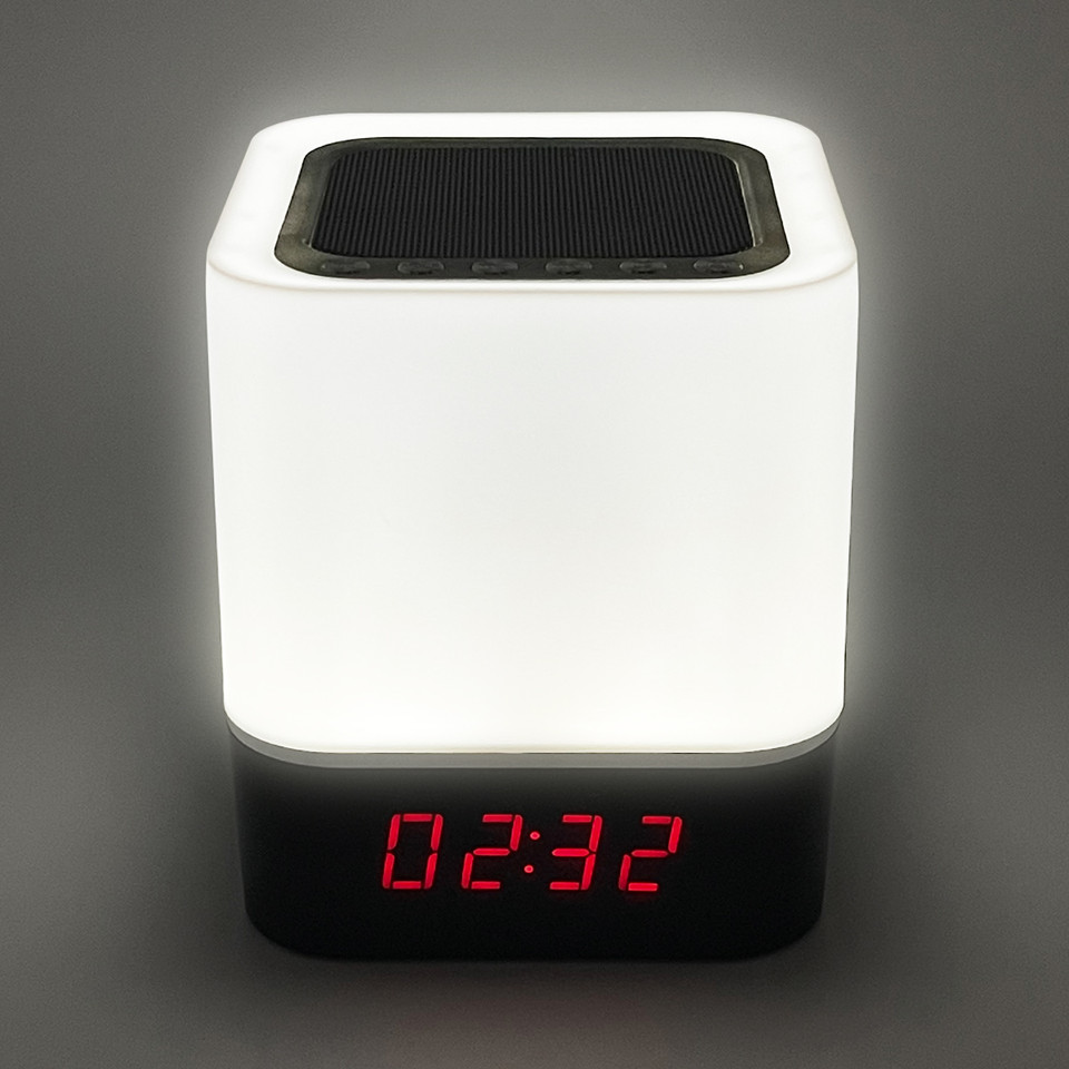 Color-Changing Wireless Speaker with Alarm Clock product image