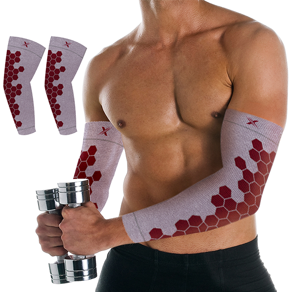 Copper Infused Arm Compression Elbow Support Sleeve (1-Pair) product image