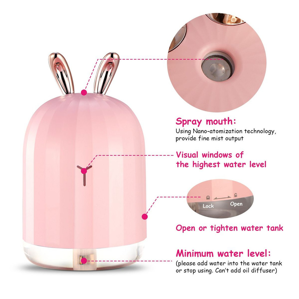 iMounTEK® 220ml Cool Mist Humidifier product image