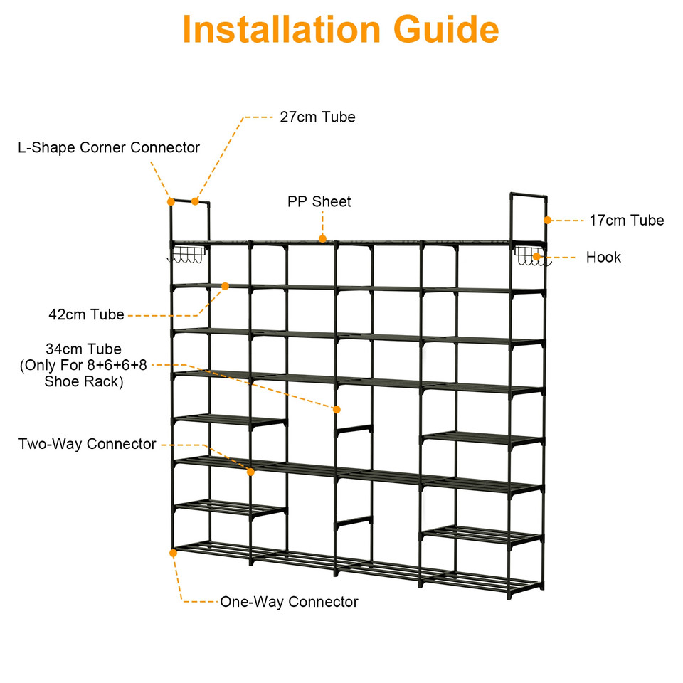 NewHome™ Metal Shoe Storage Rack product image