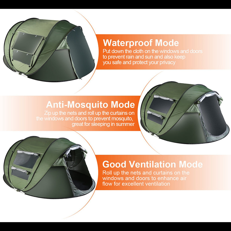 LakeForest® Automatic Pop-up Camping Tent product image