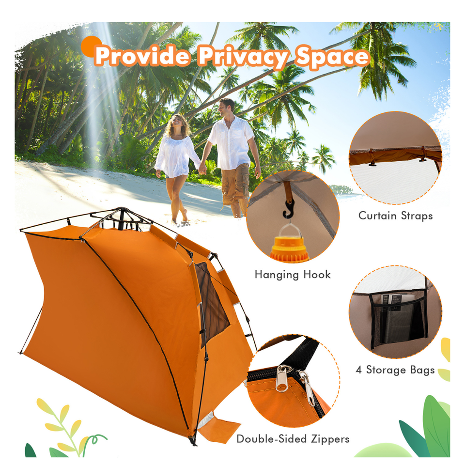 3- to 4-Person Easy Pop-up Beach Tent with UPF 50+ product image