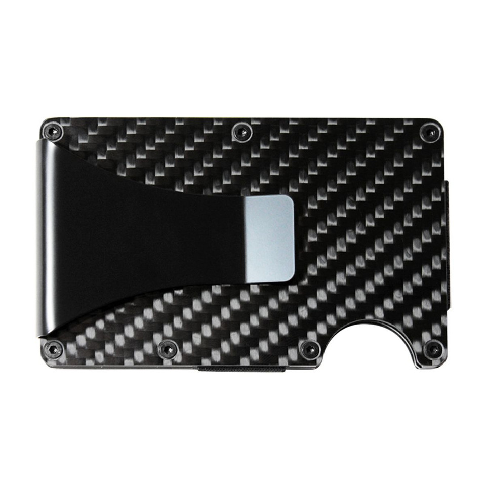 Fenzer™ Carbon Fiber Wallet with Clip, RFID-Blocking Card Holder product image