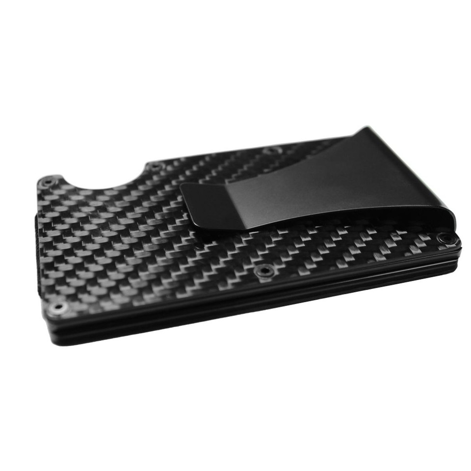 Fenzer™ Carbon Fiber Wallet with Clip, RFID-Blocking Card Holder product image