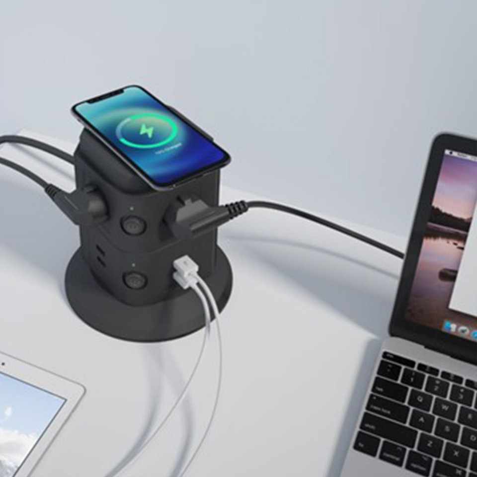 Power Strip Tower Surge Protector Charging Station with 6 AC/4 USB product image