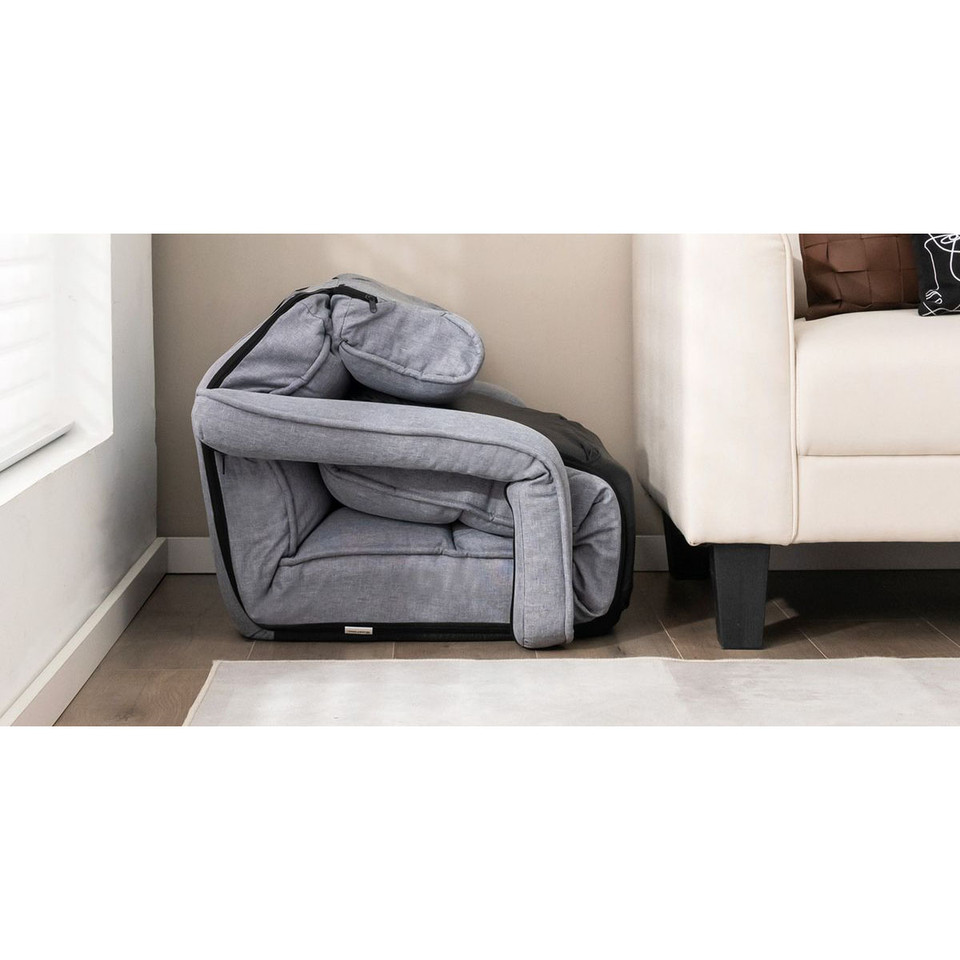 6-Position Adjustable Floor Chair with Adjustable Armrests & Footrest product image