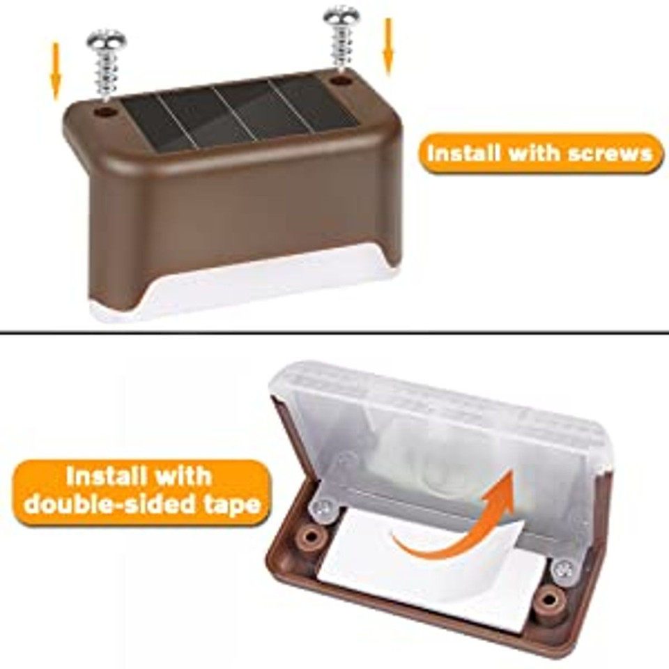 Solar LED Deck and Step Lights (8-Pack) product image