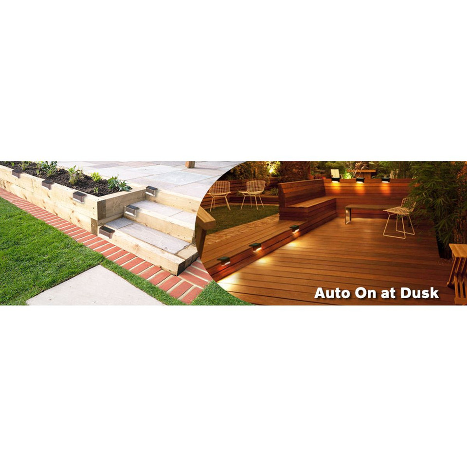 Solar LED Deck and Step Lights (8-Pack) product image