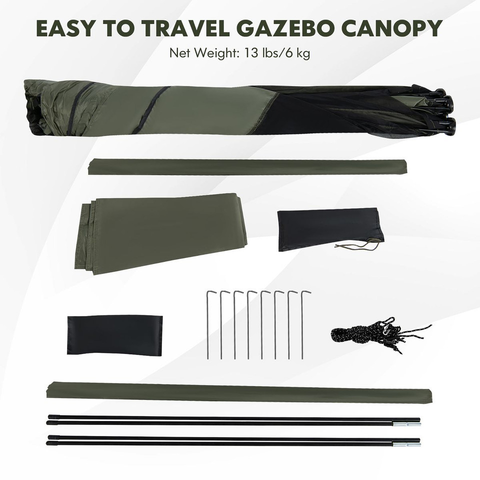 6.7 x 6.7-Foot Pop-up Gazebo with Netting and Carrying Bag product image