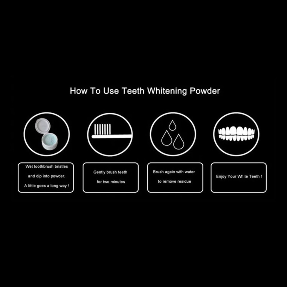 100% Natural Charcoal Teeth Whitening Powder (4-Pack) product image
