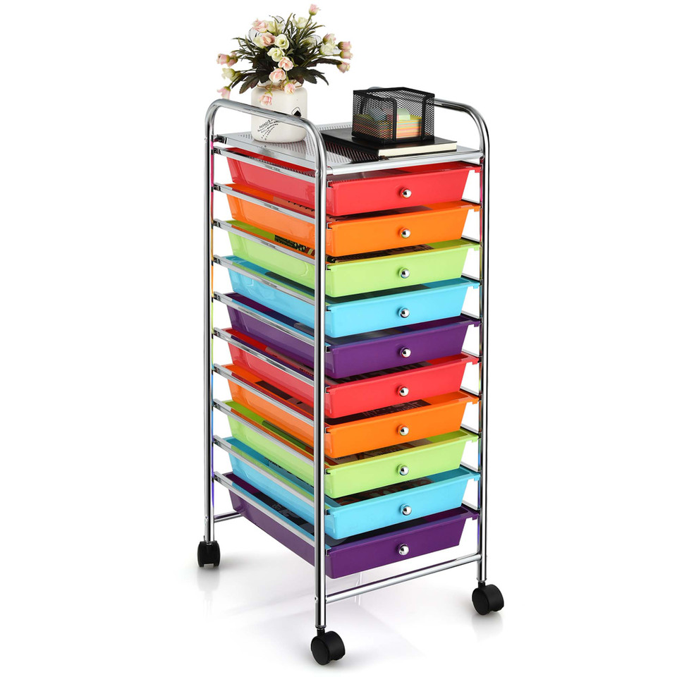 Rolling 10-Drawer Storage Cart product image