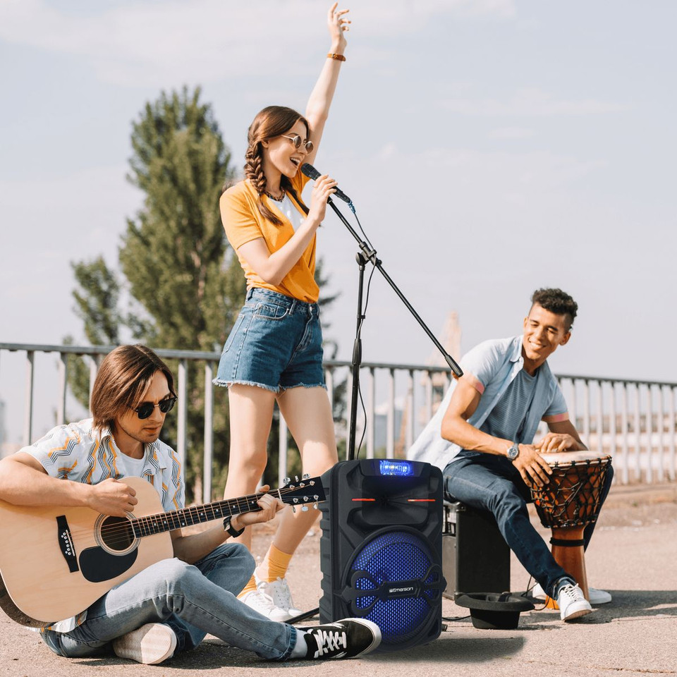Emerson 12" Bluetooth Party Speaker with Disco Lights product image