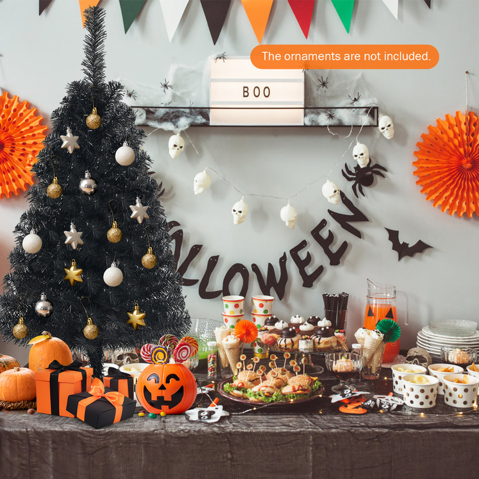 3-Foot Unlit Artificial Mini Black Tree  product image