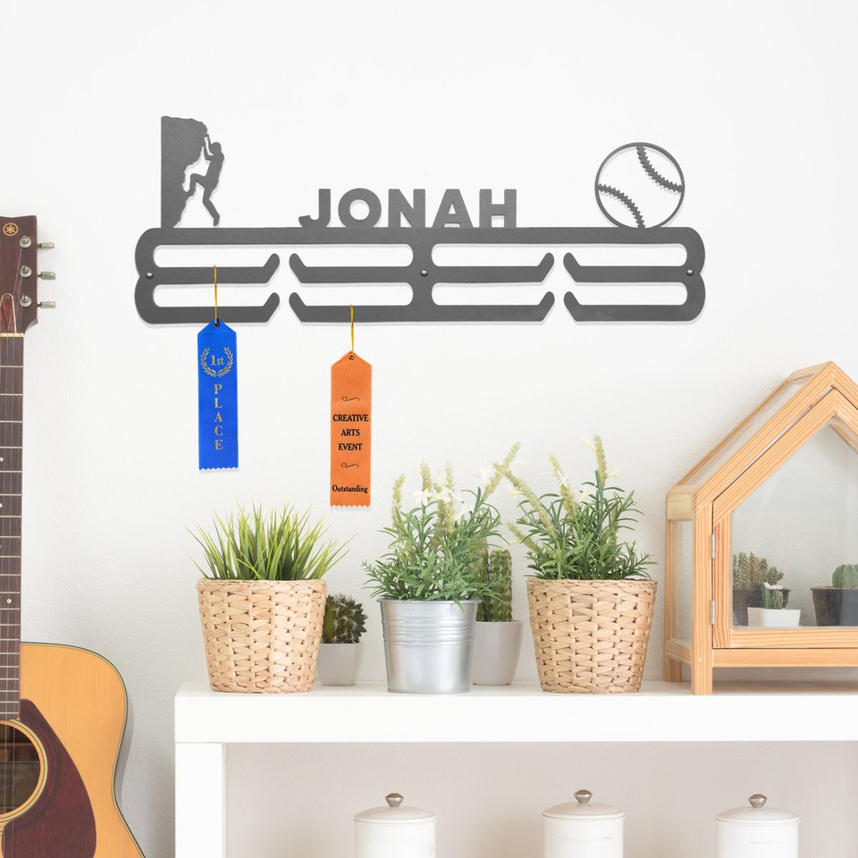 Multi-Sport Medal Hanger Display Rack for Awards or Ribbons product image