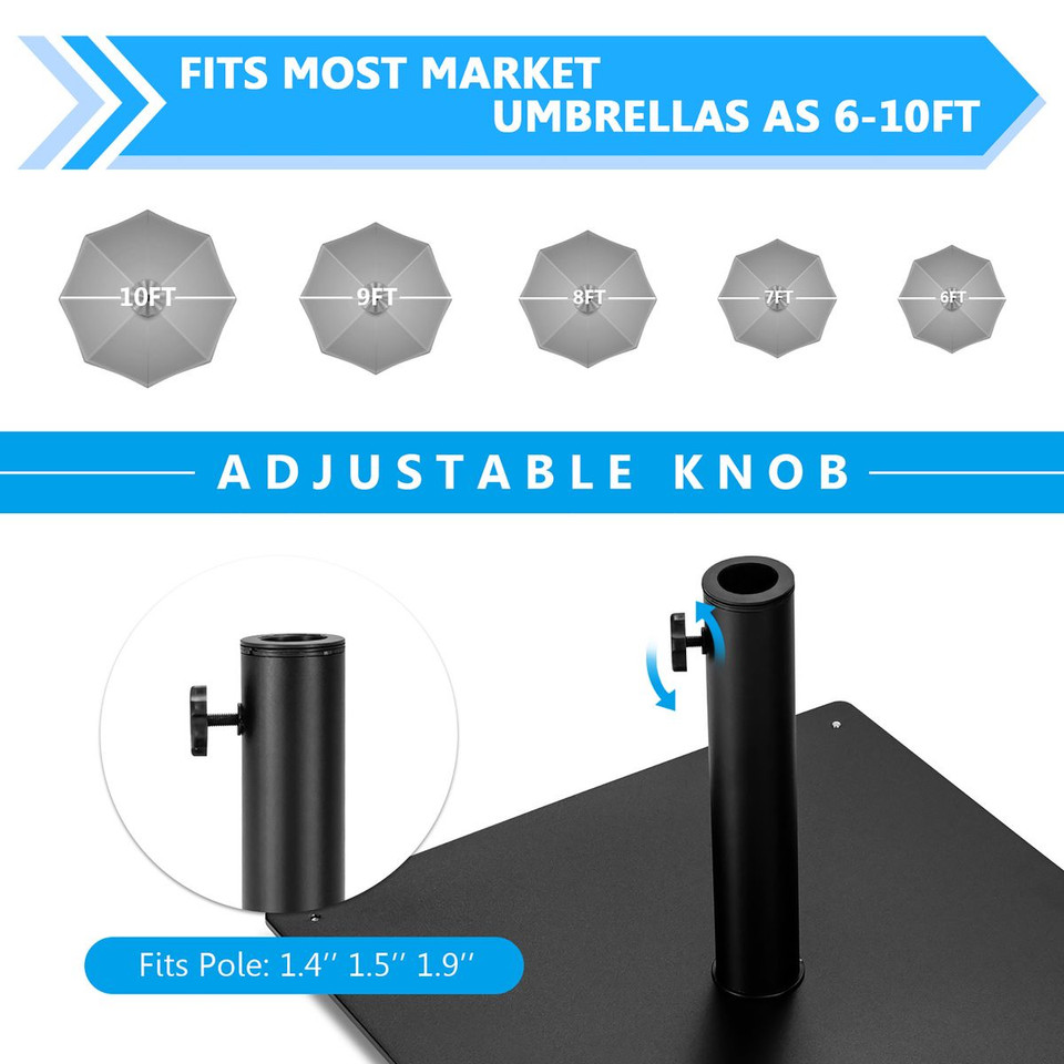 Goplus 36lb Weighted Square Umbrella Base Stand  product image