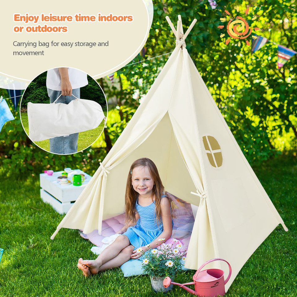 Kids' Foldable Canvas Play Tent product image
