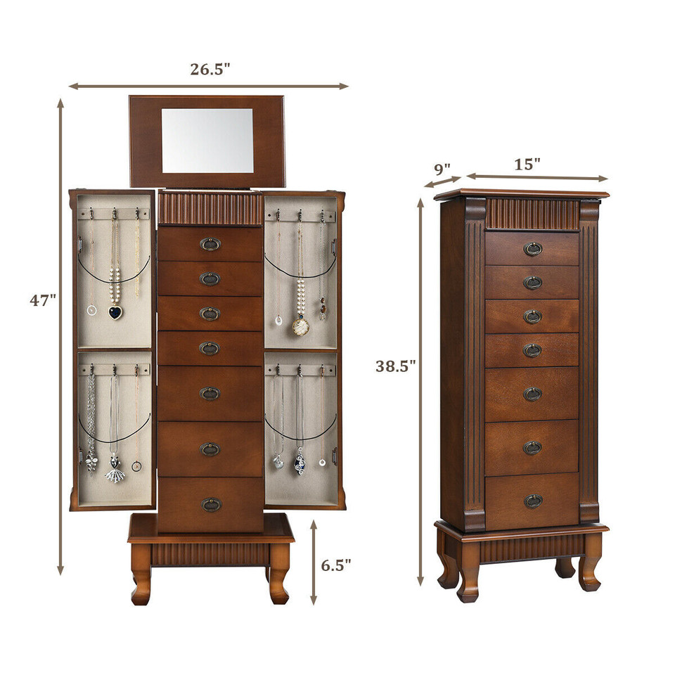 Wood Jewelry Cabinet product image