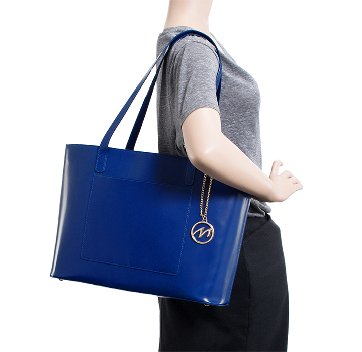 Alyson Leather Magnetic Closure Tablet Tote Bag product image