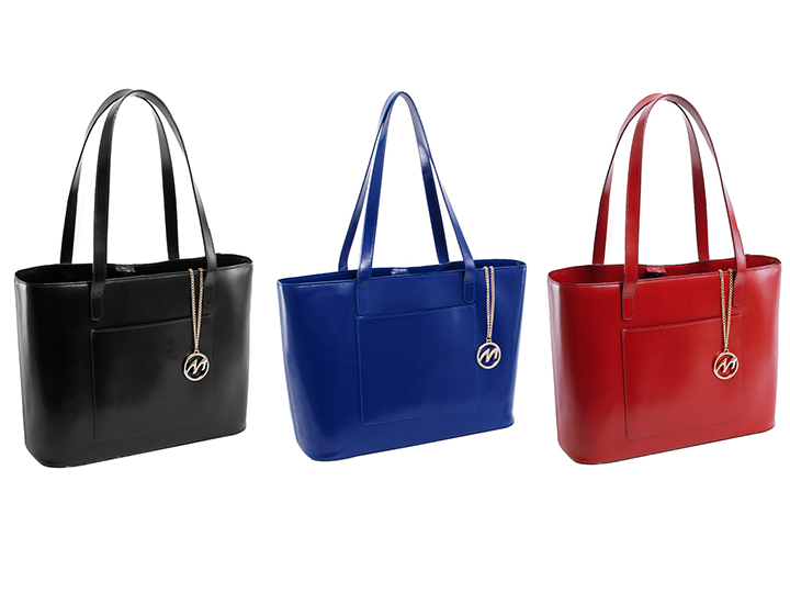 Alyson Leather Magnetic Closure Tablet Tote Bag product image