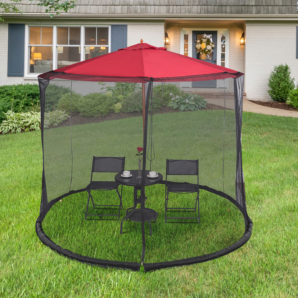 9- to 10-Foot Umbrella Table Mosquito Net Cover product image