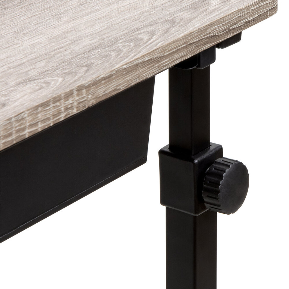 Adjustable Bedside Table with Wheels and Drawer product image