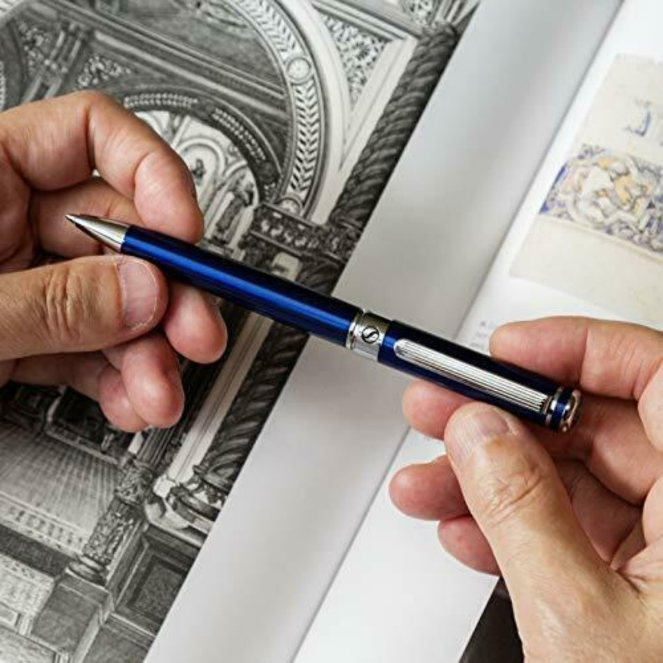 Midnight Blue Lacquer Luxury Ballpoint Pen with Refill product image