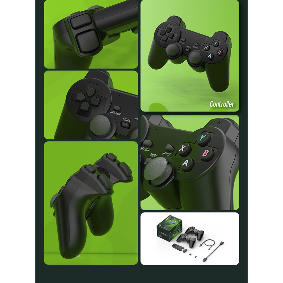 Retro 4K Game Stick Emulator with 2 Wireless Controllers product image