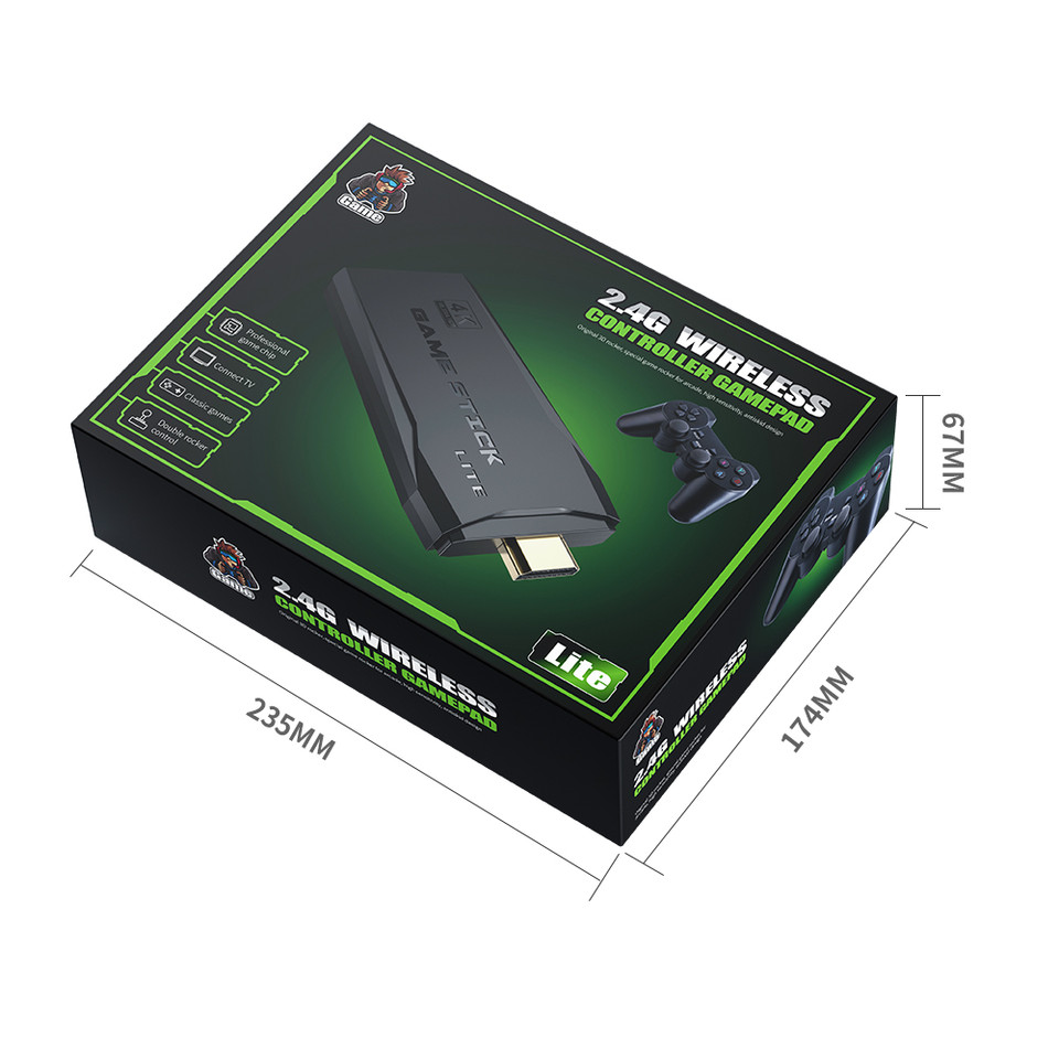 Retro 4K Game Stick Emulator with 2 Wireless Controllers product image