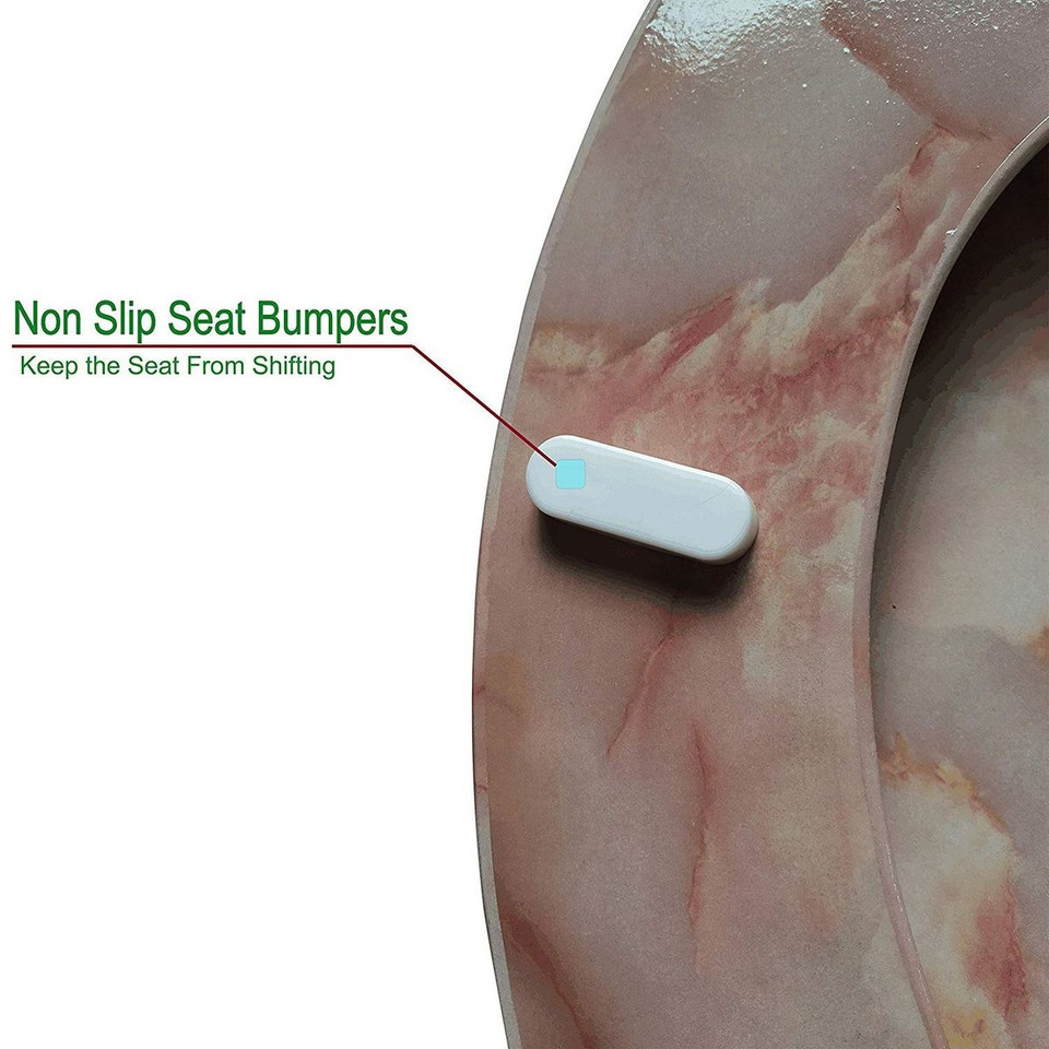 Round Toilet Seat with Easy Clean & Change Hinge product image