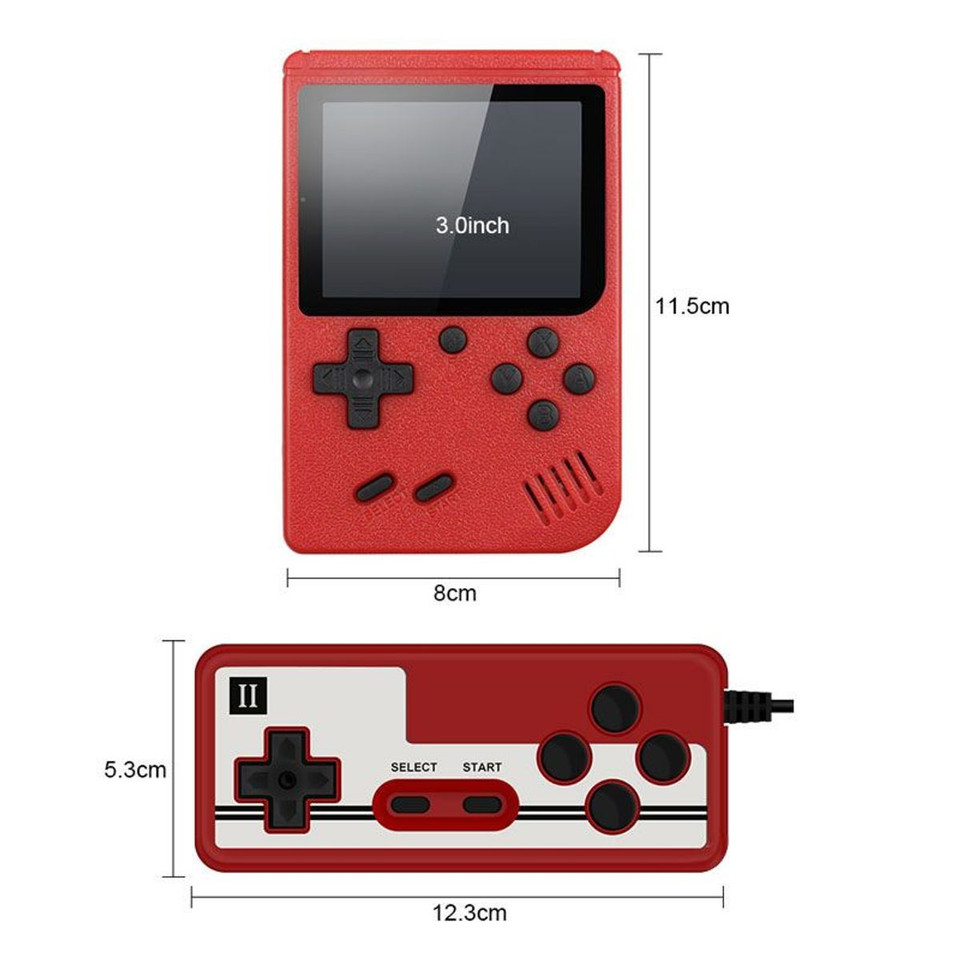 Retro Mini Handheld Portable Video Game Console, 400 Games (1- or 2-Pack) product image
