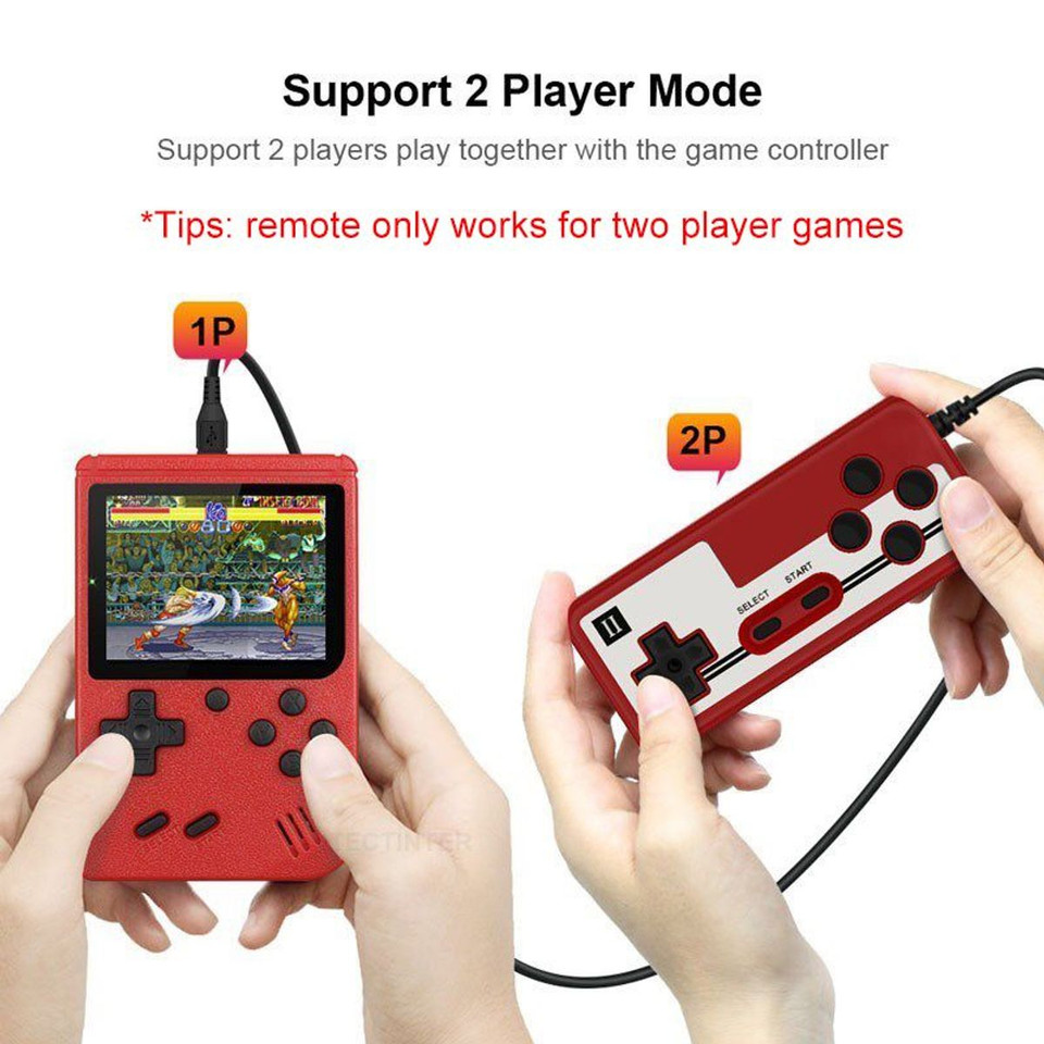 Retro Mini Handheld Portable Video Game Console, 400 Games (1- or 2-Pack) product image