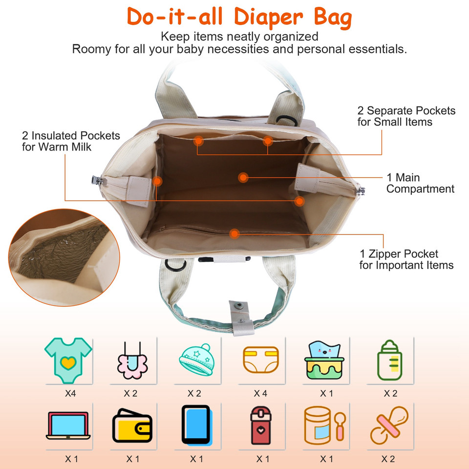 BabyLuv™ Crossbody Diaper Bag product image