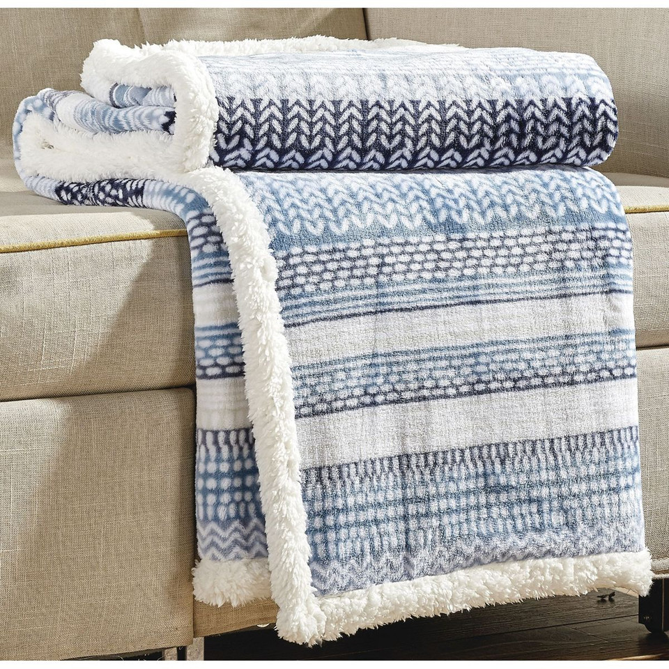 Noble House™ 50 x 60-Inch Printed Sherpa Throw product image