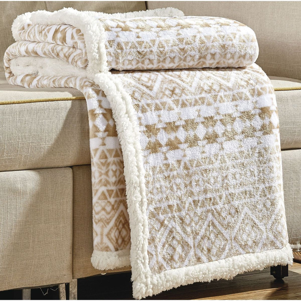 Noble House™ 50 x 60-Inch Printed Sherpa Throw product image