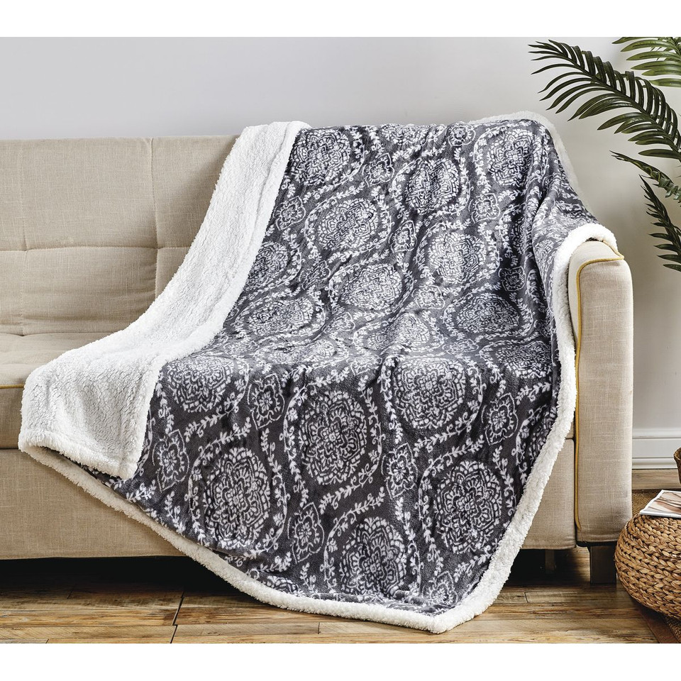 Noble House™ 50 x 60-Inch Printed Sherpa Throw product image