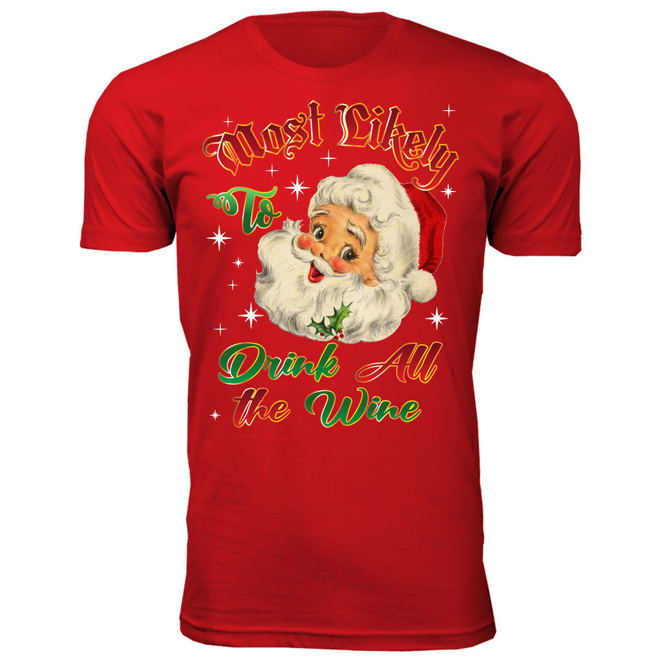 Men's Santa Claus Christmas 'Most Likely...' T-Shirts product image