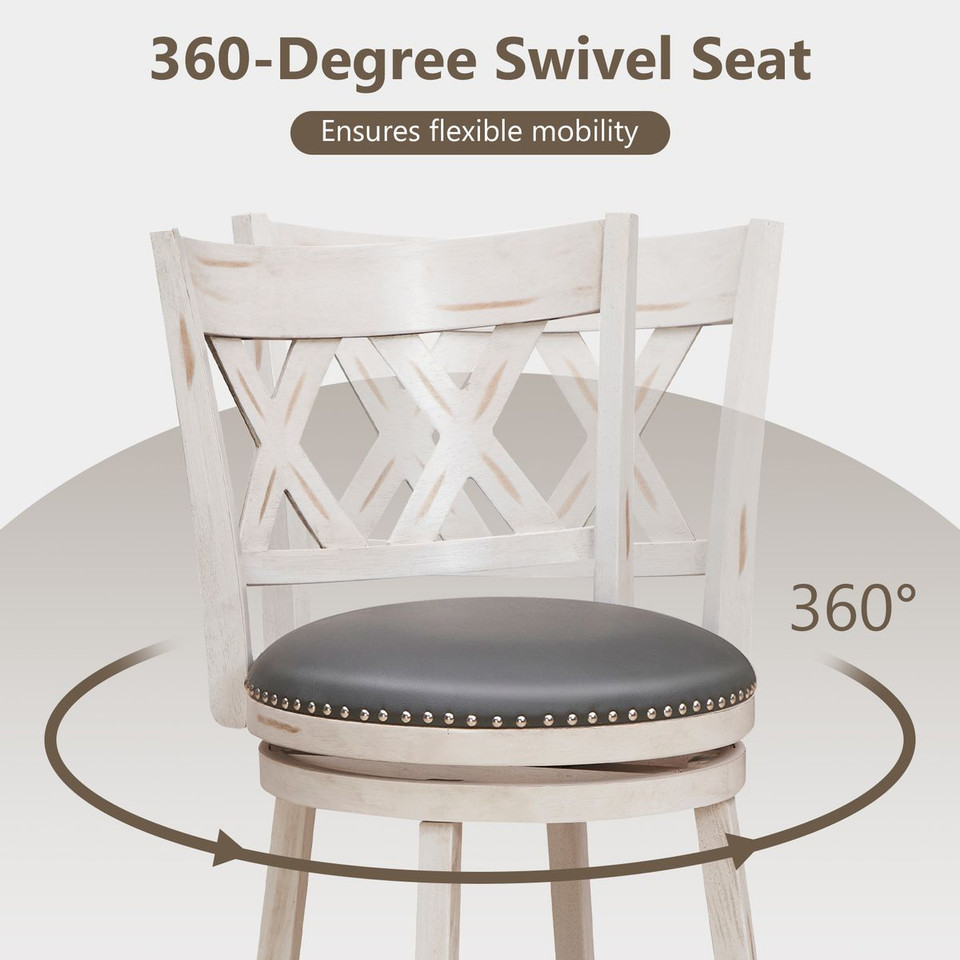 25.5-Inch Hand-Antiquated Stools (Set of 2) product image