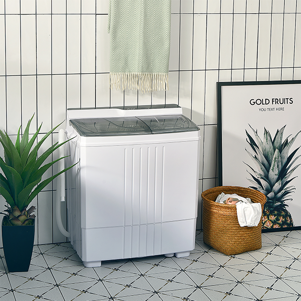21-Pound Portable Compact Mini Twin-Tub Washing Machine with Drain Spinner product image