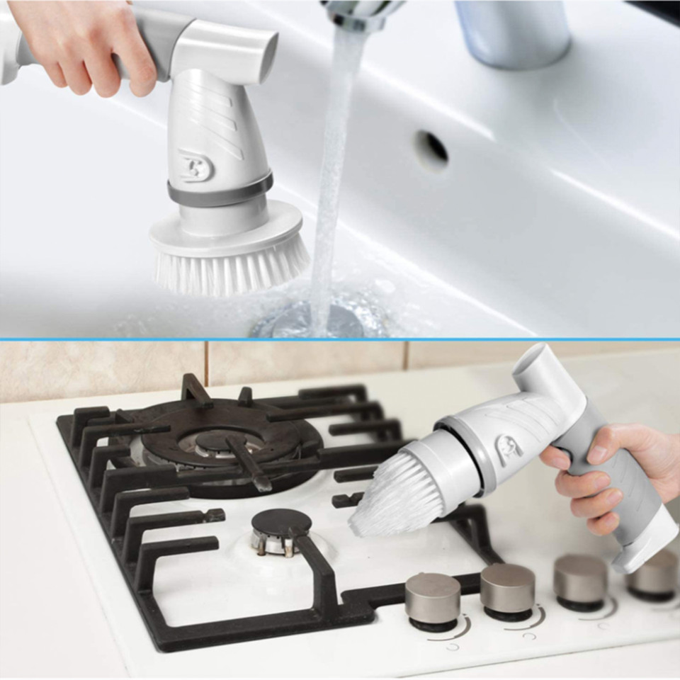 Handheld Electric Spin Scrubber with 4 Attachments product image