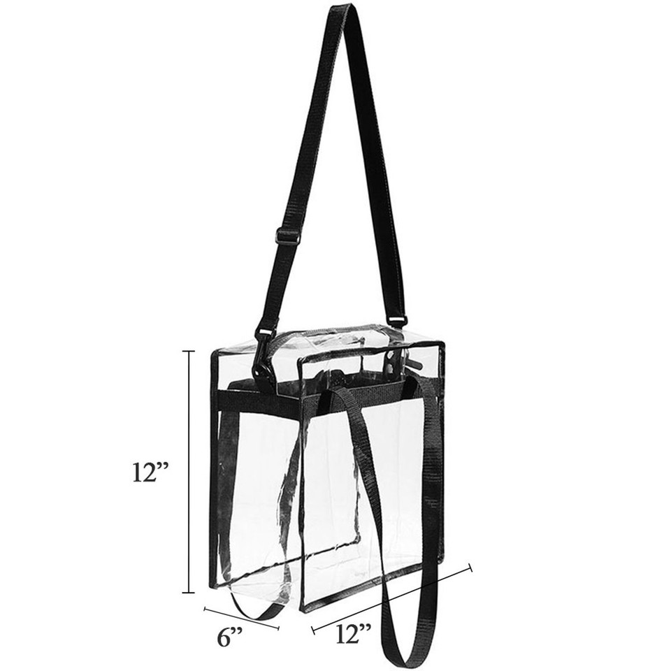 Stadium Approved Clear Tote Bag with Straps product image