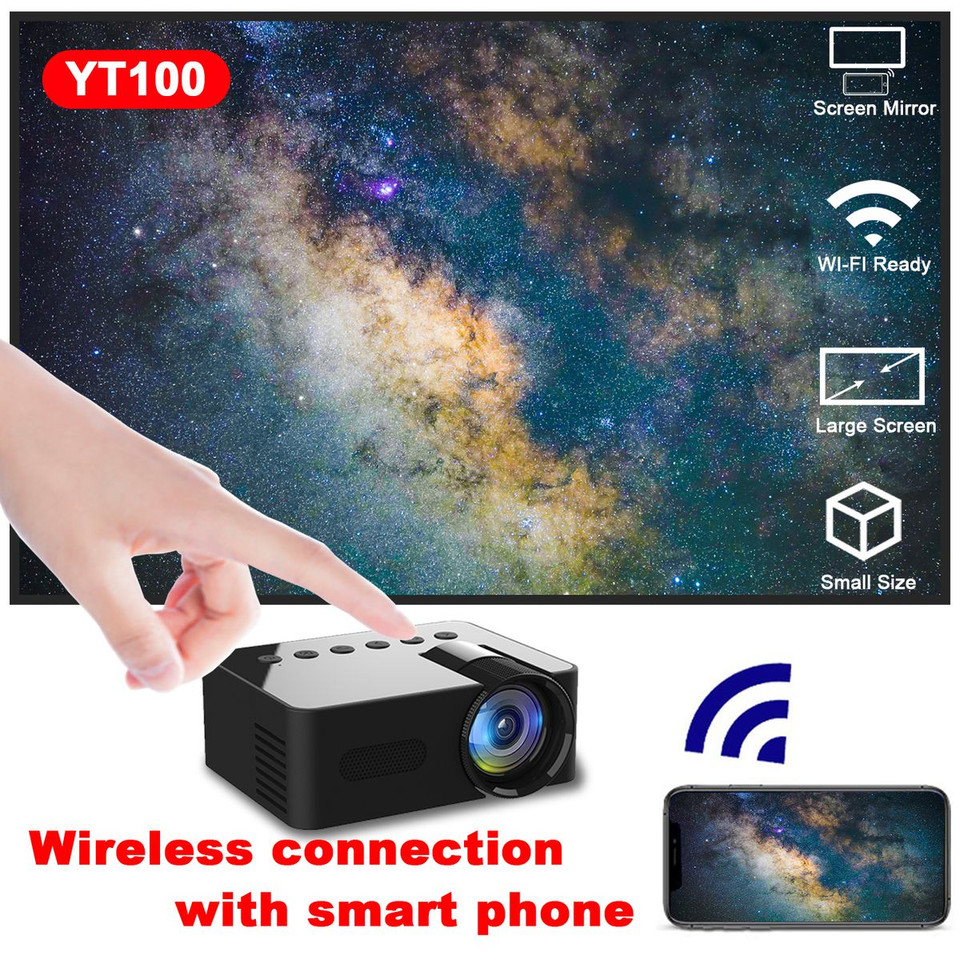 2023 Home Micro Portable Mini Projector Hd Home Wireless Small Mobile Phone Projection product image