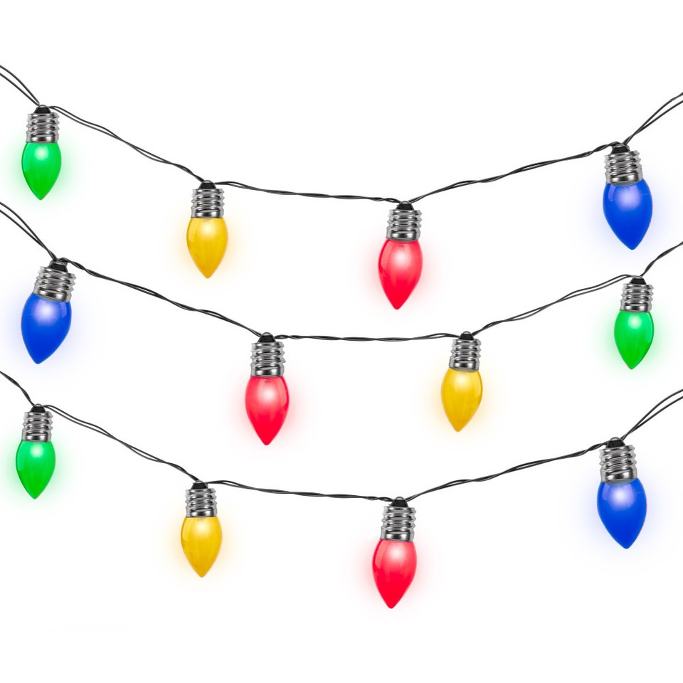 Solar Multicolor 12-LED Bulb String Light (1- to 4-Pack) product image